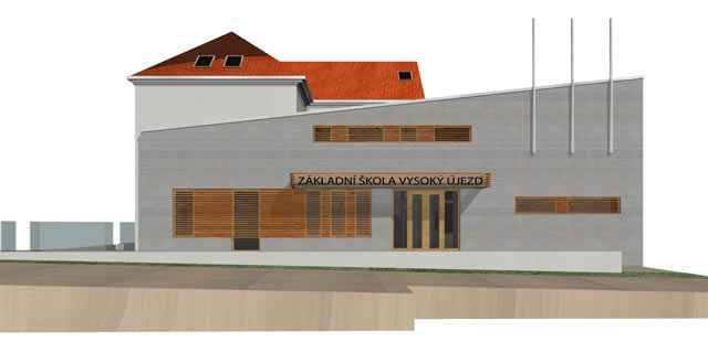Dostavba školy Vysoký Újezd (spolupráce ing. Krnáè, ing. arch. Rottová)